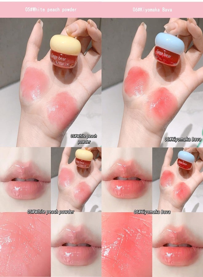 Gege Bear Jelly Lip Gloss For Women | Fruity Flavoured, Jelly-Soft, Ultra-Glossy Shine, Juicy Lips with Moisturizing Care | 8 Playful Shades | Sheer Tint &Tinted Lip Balm Effect | Lightweight & Comfortable Wear | Adorable Pastel Packaging (01 Warm and Sweet Peach, 4.5g) - Image 5