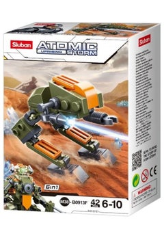 Sluban tomic Storm Series - General Robot Building Blocks 42 PCS 