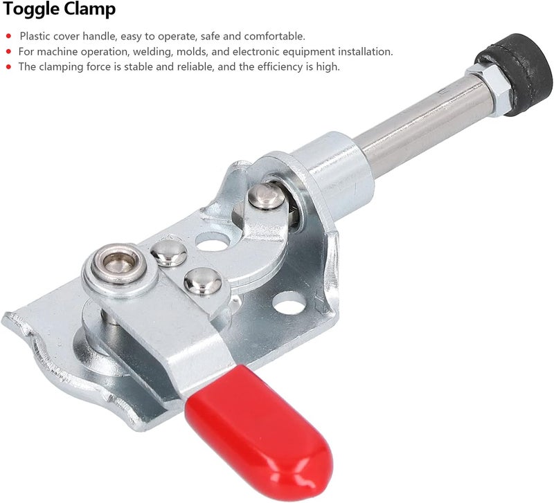 Generic Toggle Clamp Secure Clamping QuickRelease Fixture 40kg Holding Capacity Clamp Equipment for Home Decoration or Equipment Installation Plastic Color - Image 4