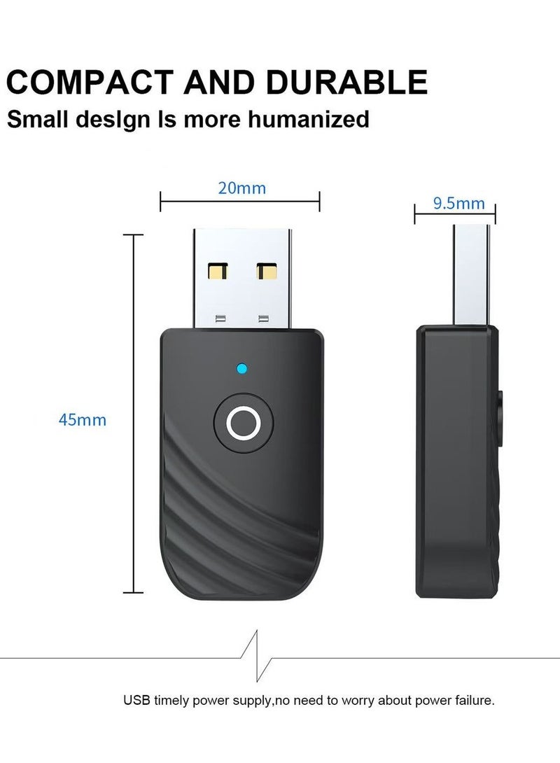 3-in-1 Bluetooth 5.0 Adapter Car Computer TV AUX Audio Bluetooth Speaker Receiver Transmitter Adapter - Image 5