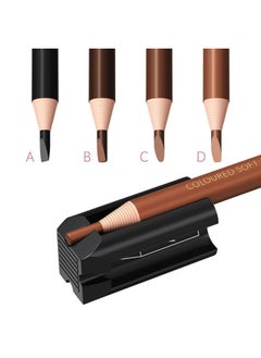 Stylia 4-In-1 Plastic Duckbill-Shape Eyebrow Pencil Shaper - Eye Makeup Shaping Tool For Waterproof Peel Off Brow Pencils - Compact Cosmetic Shaper For Beginners & Professional  - Image 3