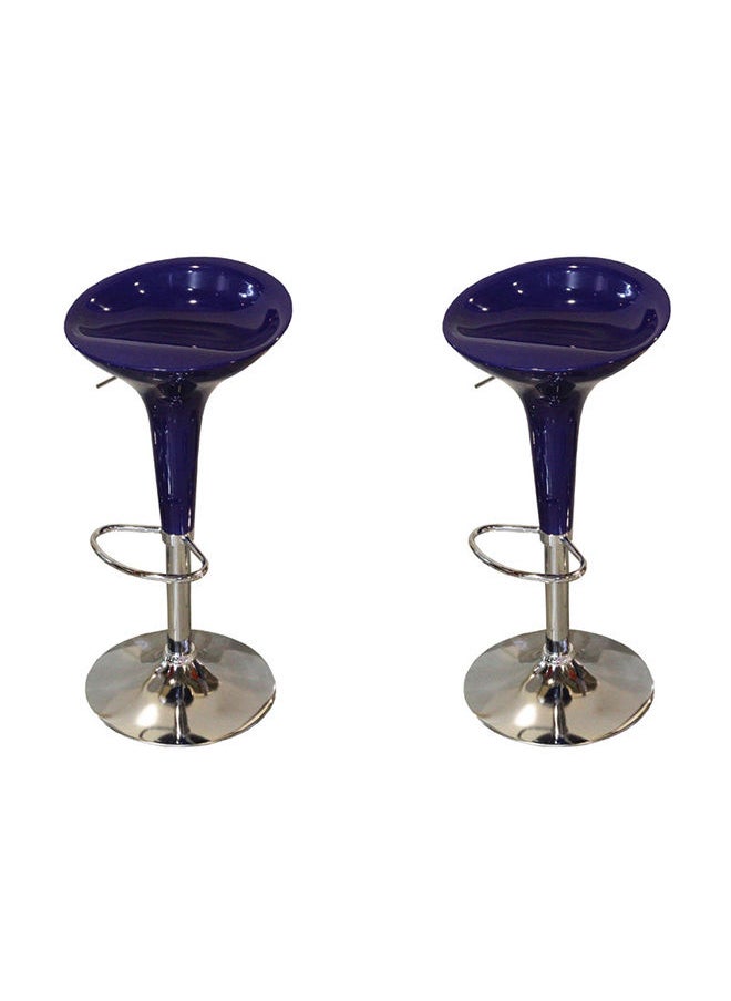 JILPHAR FURNITURE Adjustable Bar Stool Blue  - Image 2