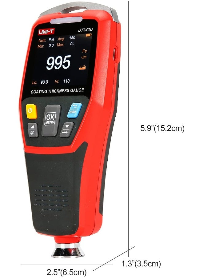UNI-T UNI-T Coating Thickness Gauge UT343D  - Image 5