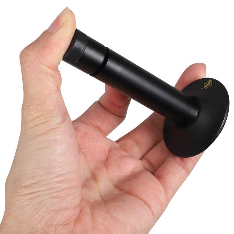 موقف باب هيدروليكي مثبت على الحائط من النحاس المعدني بتشطيب أسود - Image 5