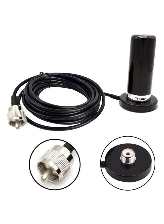 TengKo HH-N2RS Dual Band Antenna UHF VHF 400-470 136-174MHZ and SO239 Mount Magnetic Base UHF PL-259 Antenna Cable Roof or Trunk for Mobile Radios PL259 Connector - Image 1