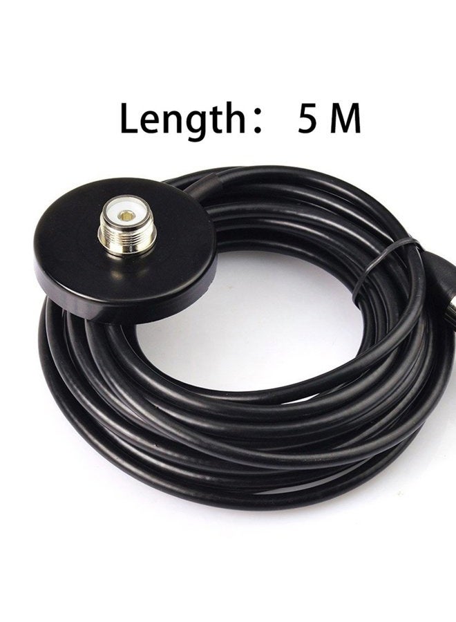 TengKo HH-N2RS Dual Band Antenna UHF VHF 400-470 136-174MHZ and SO239 Mount Magnetic Base UHF PL-259 Antenna Cable Roof or Trunk for Mobile Radios PL259 Connector - Image 2