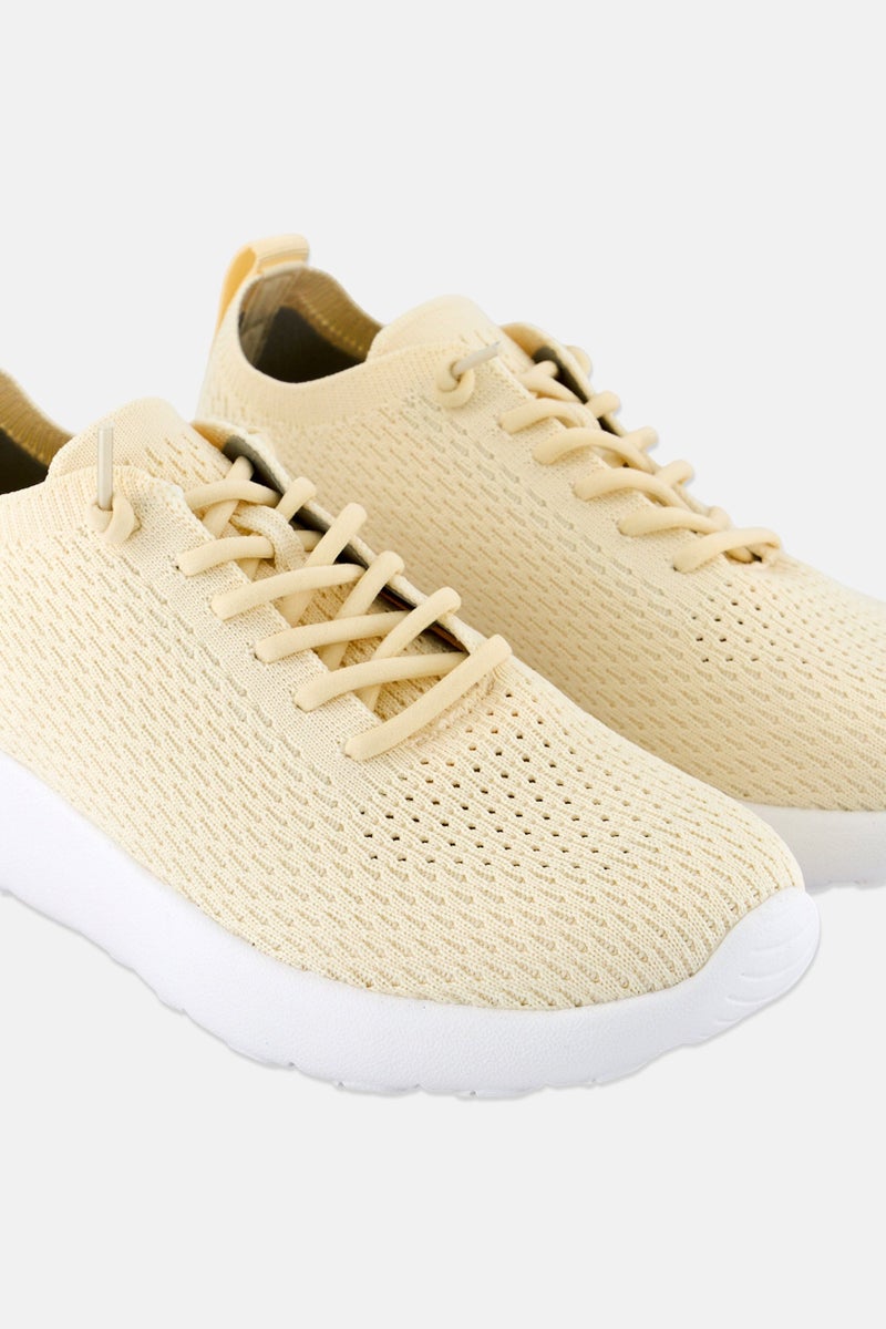 RBX Women Lace Up Outdoor Shoes, Beige - Image 3