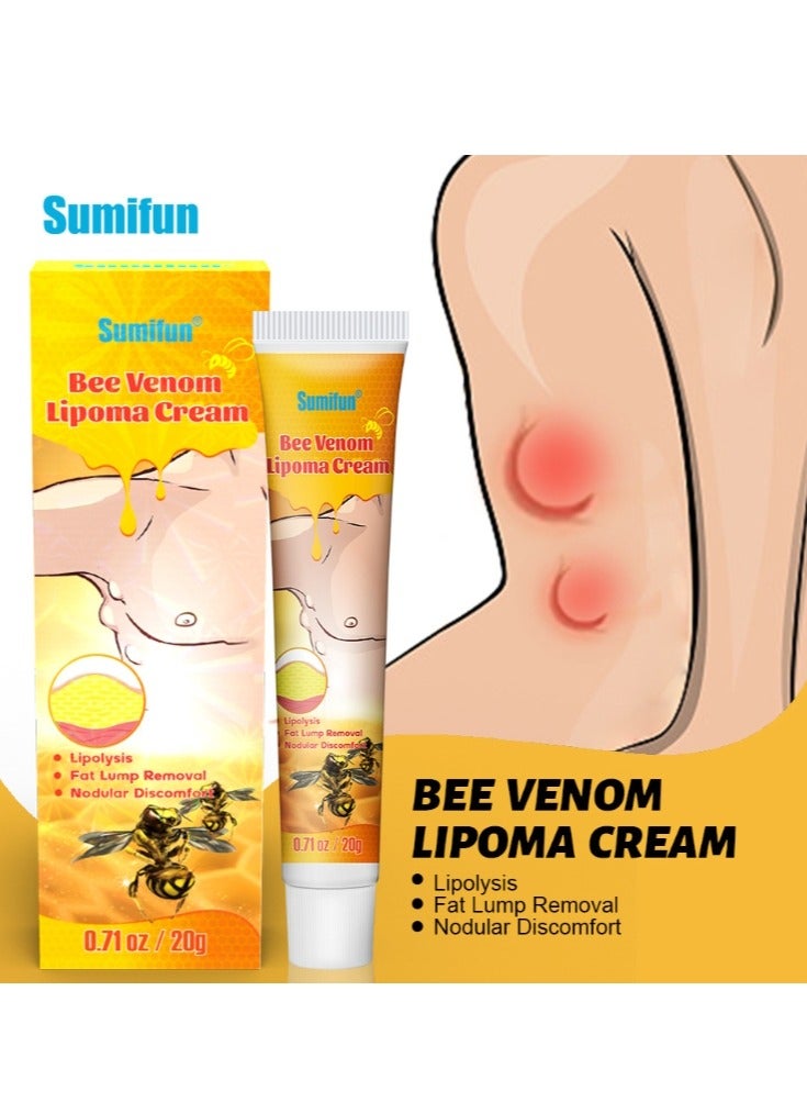سوميفون كريم إزالة الورم الشحمي من سم النحل 20 جرام، مرهم كريم إزالة الورم الشحمي، كريم القضاء على الورم الشحمي، تخلص من كتل الورم الشحمي الدهنية - Image 1
