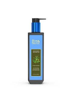 Blue Nectar Anti Frizz Hair Shampoo For Dry & Frizzy Hair Plant Based Biotin Shampoo For Hair Growth For Women & Men Shampoo For Oily Scalp & Dry Scalp (15 Herbs 200Ml)  - Image 1