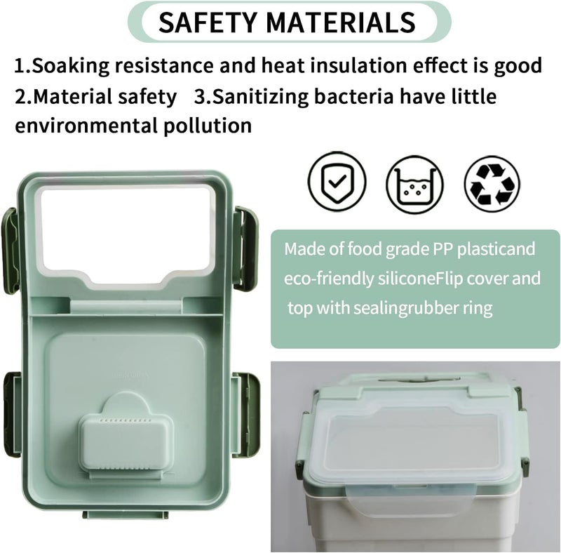 YXQ 25LB Large Flour Storage Container Bin ,2 Pack Airtight Plastic with Wheels Seal Locking Lid Dispenser Organizer Storage Bin with Measuring Cup & Scoop for Flour, Rice, Grain 50LBS Total - Image 5