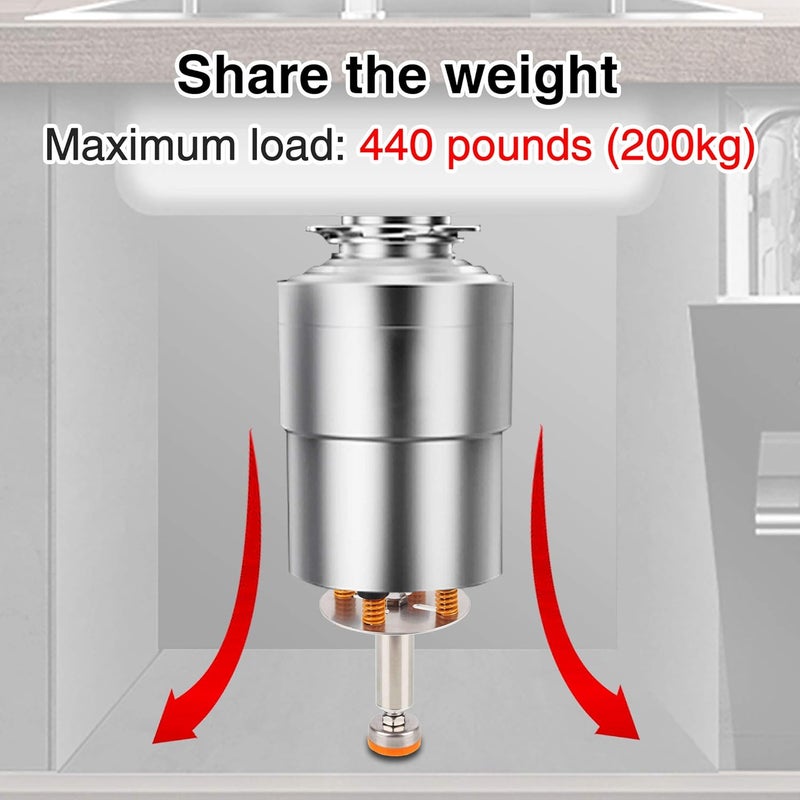 TYESTAND KT-4 Garbage Disposal Shock Absorber support brackets Noise Reduction installation kit (5.51-7.87 inches （14-20cm）) - Image 3