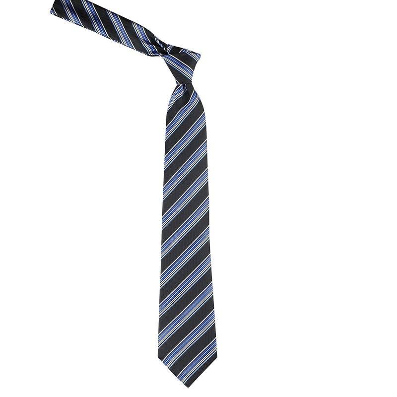 Kovove Kavove The Pleasing Striped Blue Necktie For Men - Image 3