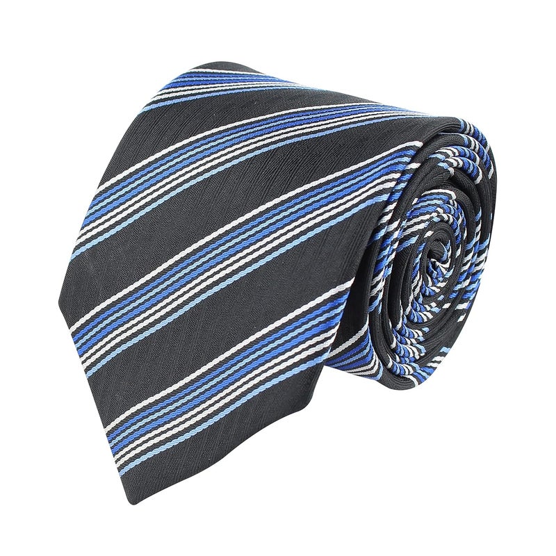Kovove Kavove The Pleasing Striped Blue Necktie For Men - Image 1