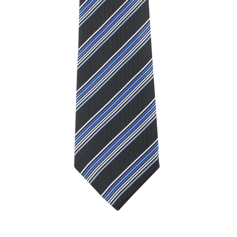Kovove Kavove The Pleasing Striped Blue Necktie For Men - Image 4