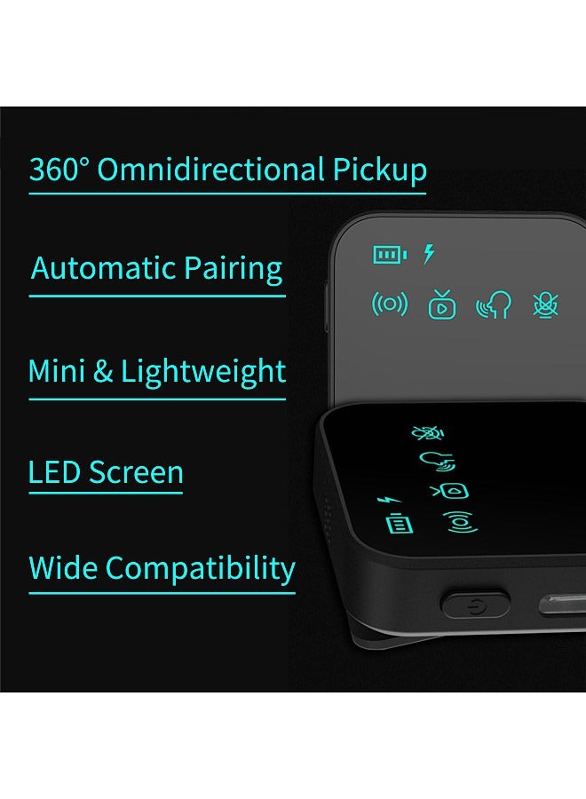 Mini Wireless Lavalier Microphone 360° Omnidirectional Lapel Mic Noise Reduction Compatible with Type-C Android Smartphone Tablet for YouTube Facebook Live Streaming Video Recording  - Image 4