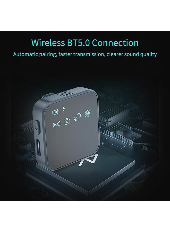 Mini Wireless Lavalier Microphone 360° Omnidirectional Lapel Mic Noise Reduction Compatible with Type-C Android Smartphone Tablet for YouTube Facebook Live Streaming Video Recording  - Image 3