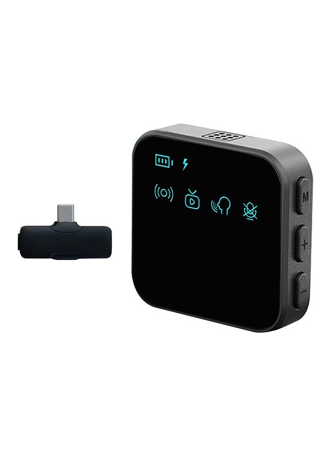 Mini Wireless Lavalier Microphone 360° Omnidirectional Lapel Mic Noise Reduction Compatible with Type-C Android Smartphone Tablet for YouTube Facebook Live Streaming Video Recording  - Image 1