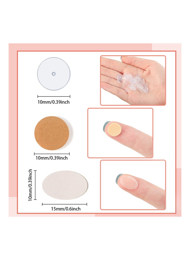 Zikra 300 PCS Mixed Invisible Earring Support Patches, Waterproof Silicone Lifters for Heavy Earrings, White Earlobe Stabilizers, Comfortable and Discreet Earring Support Pads. - Image 5