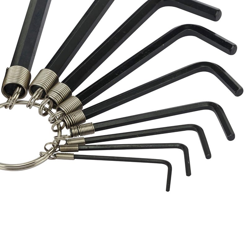 Stanley STANLEY 69230 10Piece Key Ring Imperial Allen Hex Key Set Black  - Image 3