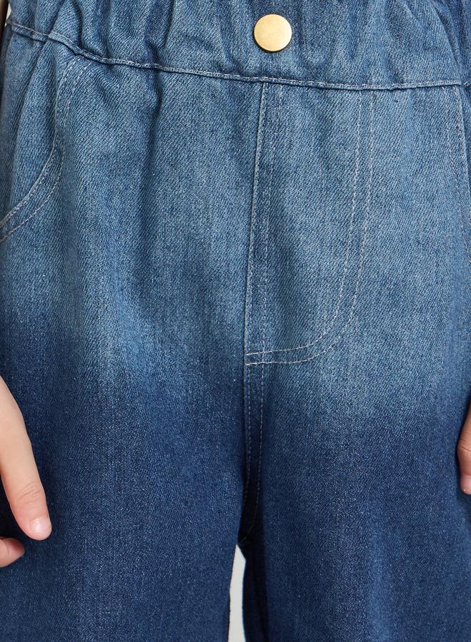 Styli Girls Pull-On Faded Jeans - Image 3
