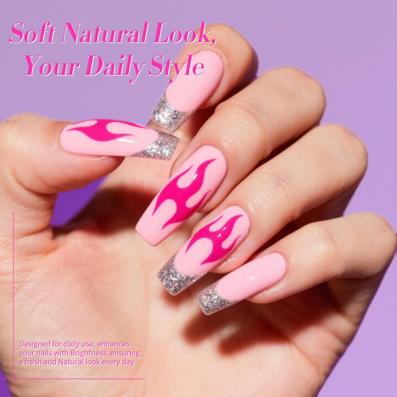 Born Pretty طلاء أظافر جل بورن بريتي باللون الوردي 6 ألوان لامعة لامعة لؤلؤة حورية البحر درجات الوردي الساخن والبنفسجي مجموعة طلاء الجل مجموعة طلاء الأظافر جل مجموعة مانيكير فن الأظافر افعلها بنفسك في المنزل هدايا الصالون - Image 4