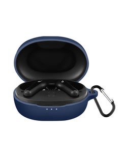 ماركة غير محددة حقيبة حمل من السيليكون متوافقة مع Anker Soundcore Life P2 Mini، غطاء محمول مقاوم للخدش مع حلقة تسلق (أزرق داكن)  - Image 1