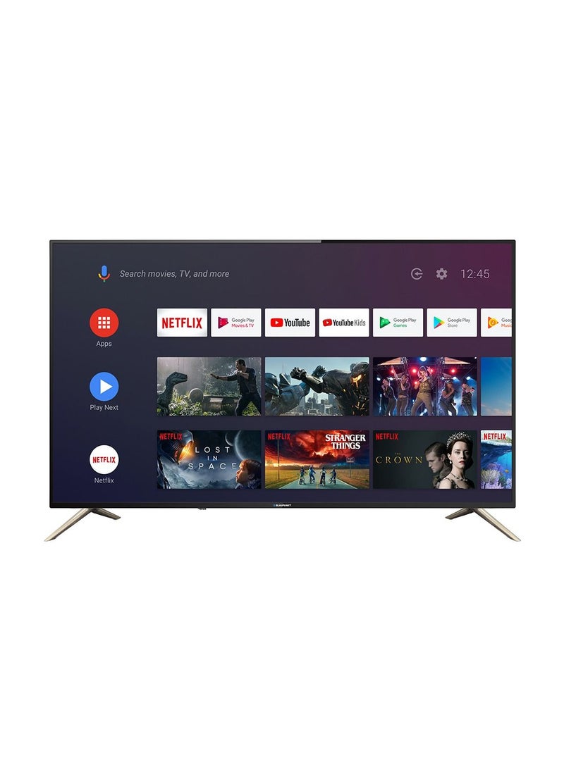 Blaupunkt - 58-Inch 4K UHD Android Smart TV, Black, HDR10, German Technology, Netflix, Amazon Prime Video, YouTube, Google Chromecast, Google Assistant 58UN265D - Image 1