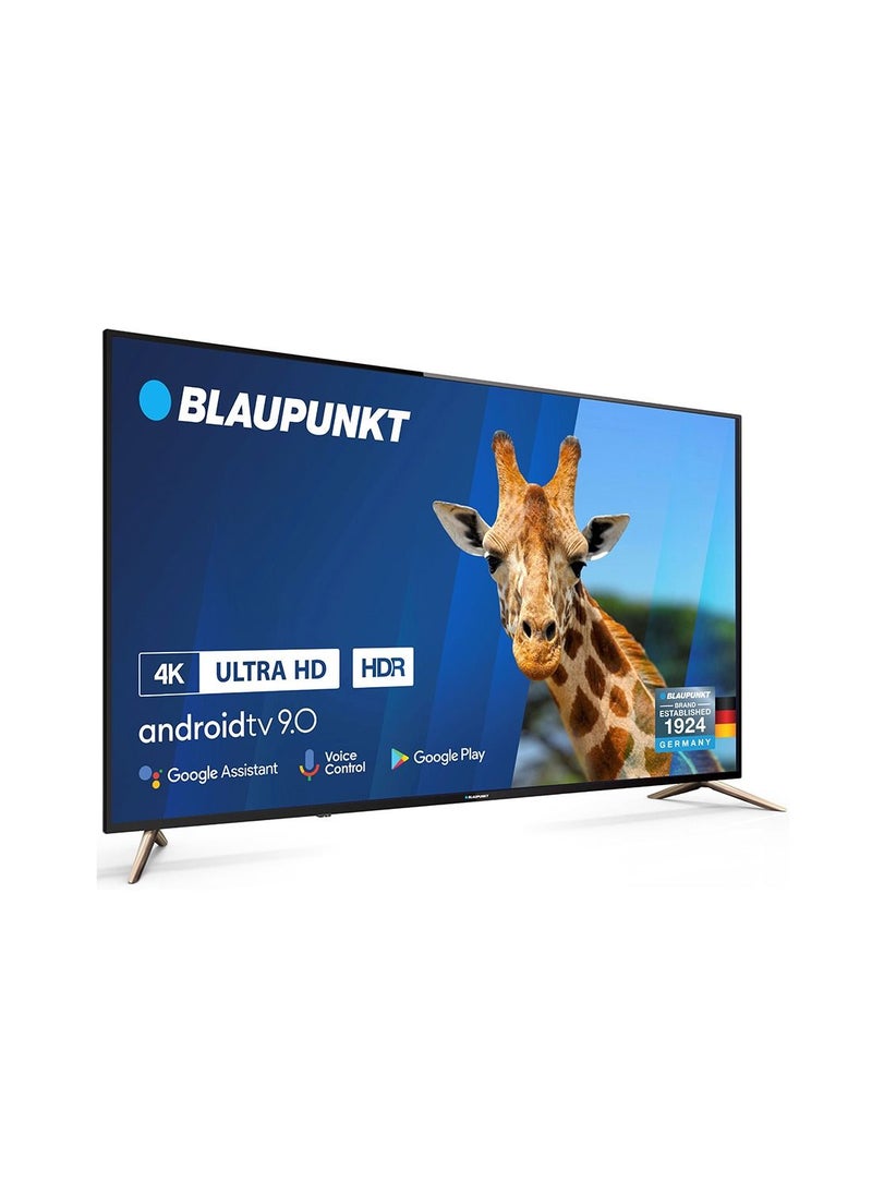 Blaupunkt - 58-Inch 4K UHD Android Smart TV, Black, HDR10, German Technology, Netflix, Amazon Prime Video, YouTube, Google Chromecast, Google Assistant 58UN265D - Image 1