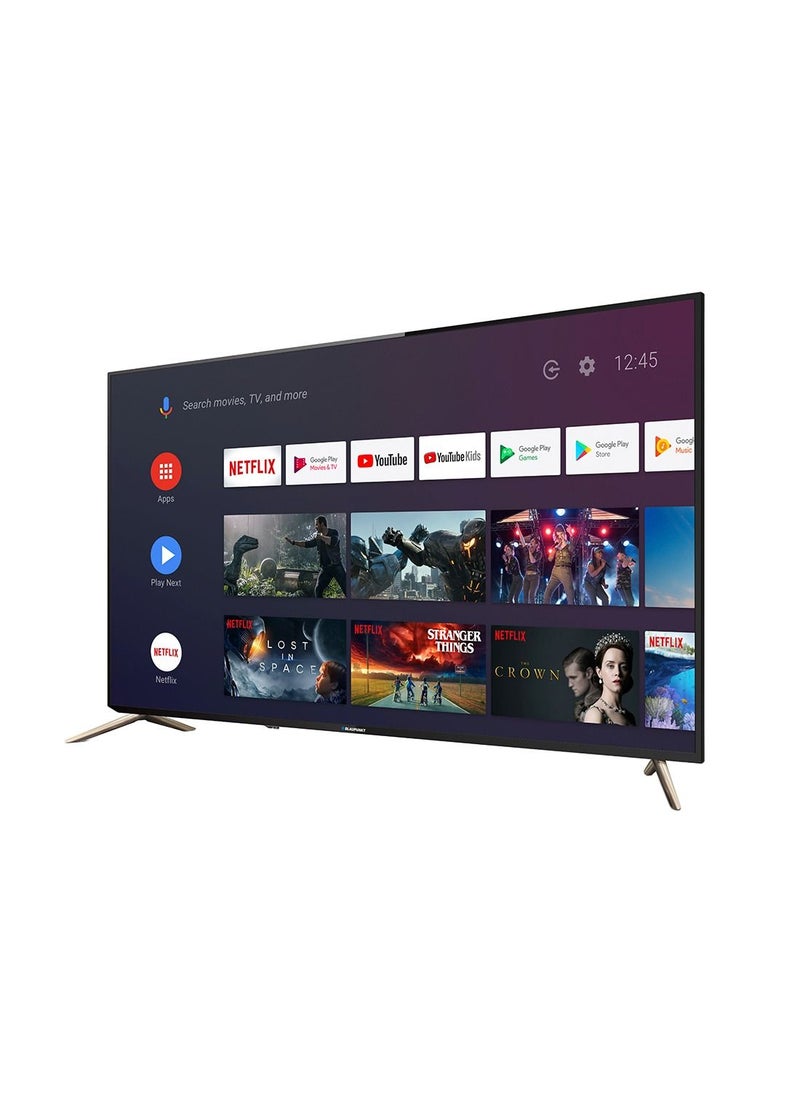 Blaupunkt - 58-Inch 4K UHD Android Smart TV, Black, HDR10, German Technology, Netflix, Amazon Prime Video, YouTube, Google Chromecast, Google Assistant 58UN265D - Image 1