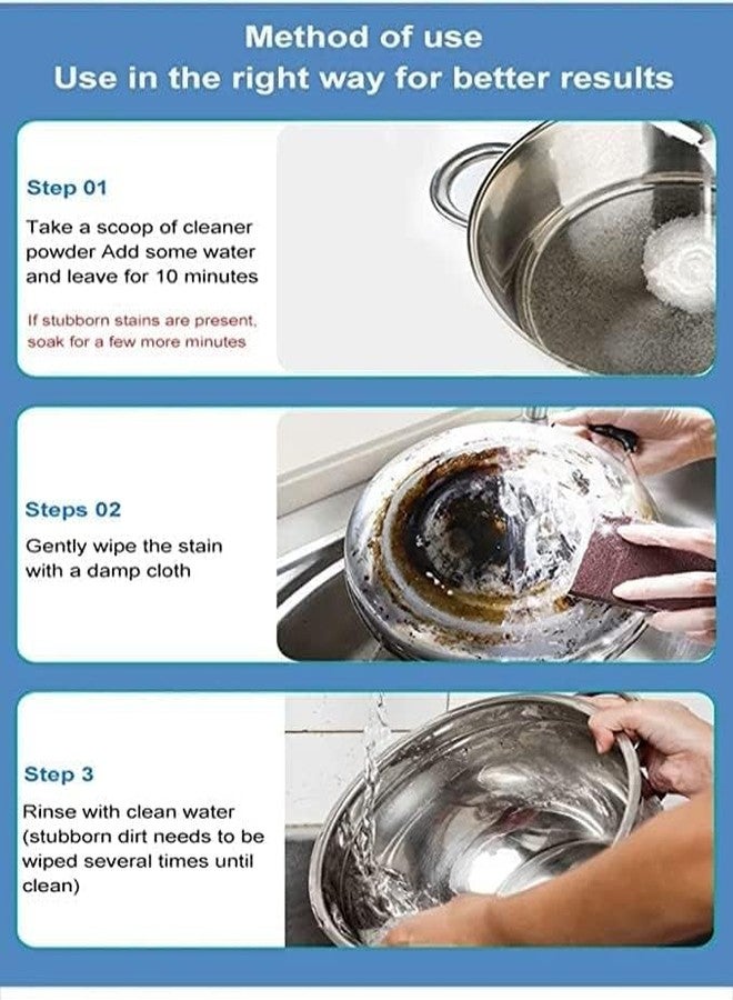 Riveira Ultimate All in One Foam Rust Remover | All Purpose Cleaning Powder | Stainless Steel Utensils Rust Remover Powder (250Gram) - Image 5