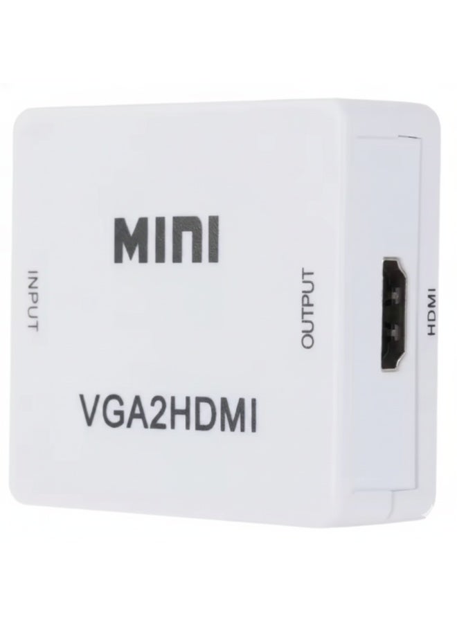 Mini VGA TO HDMI 1080P Converter with USB Power Support for Seamless Analog to Digital Video Transmission from Legacy VGA Devices to Modern HDMI Displays - Image 3