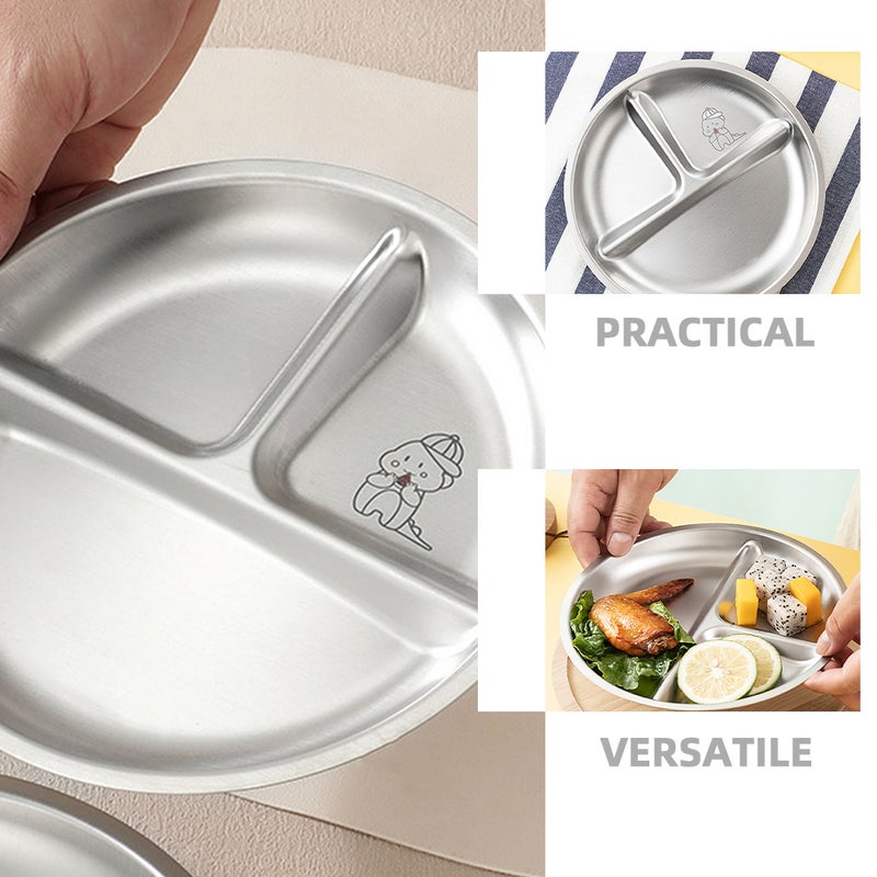 🍳 صواني معدنية مقسمة بثلاثة أقسام للطعام للتخييم والنزهات - Image 4