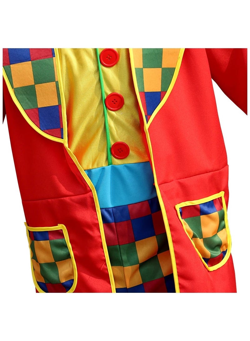 Toy Box Scary Clown Costume Joker Stage Fancy Dress Party Performance Costumes for Men and Women Adult Clown Clothes Suit free Size one Piece suit - Image 2