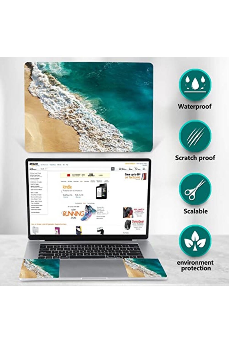 AIMSA ALAYRA Laptop Skin Sticker Decal, 12 13 13.3 14 15 15.4 15.6 inch Laptop Art Decal Protector Notebook Netbook PC 15.6" Universal Vinyl Cover, Sea Beach - Image 5