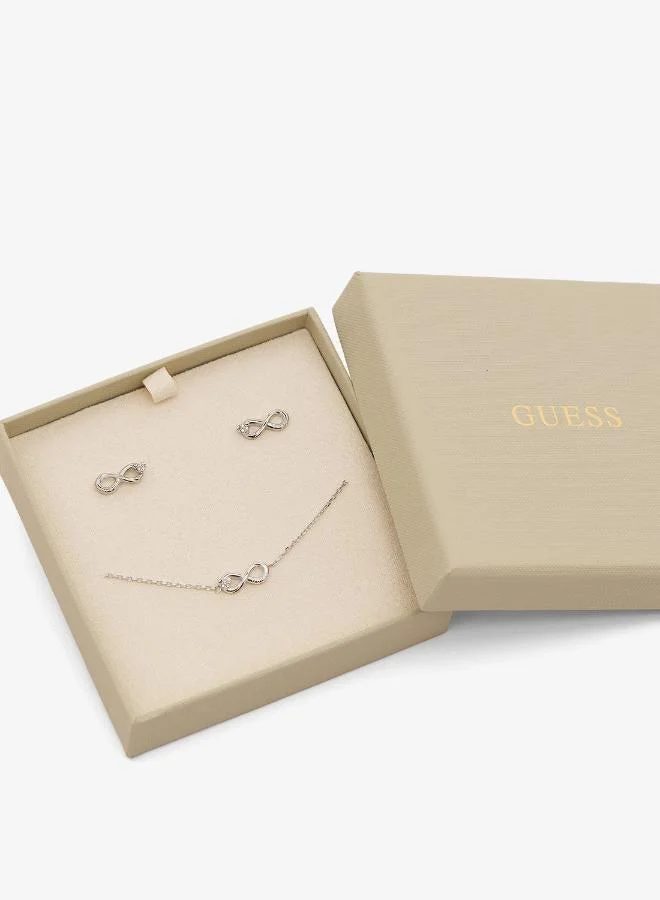 Guess  Infinity Bracelet And  Studs for Women | Best Price UAE