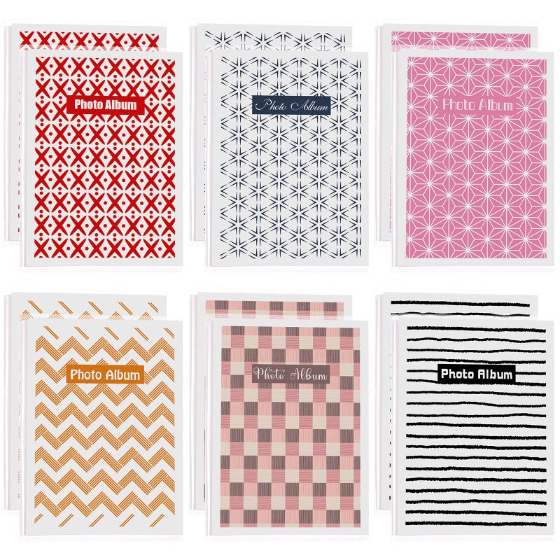 Sinmoe 12 Pcs Mini Photo Album 4x6 Hold 36 Photos Small Photo Book 4x6 Picture Book for Graduation Wedding Family Anniversaries Vacation with Removable Decorative InsertsMulticolorFresh Style