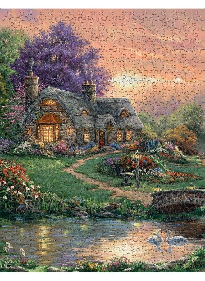 Ceaco 8 In 1 Multipack Thomas Kinkade (2) Round 300 Piece (4) 550 Piece (1) 750 Piece (1) 1000 Piece Jigsaw Puzzles  - Image 5