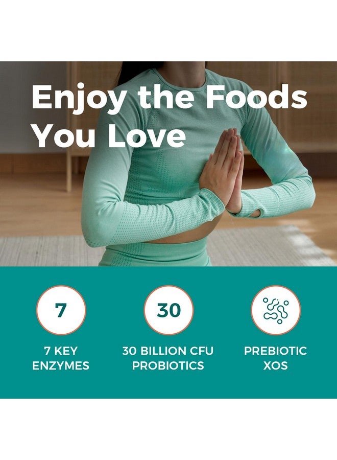 NewRhythm Digestive Enzymes 245 mg, with Probiotics and Prebiotics, Plant Based, 7 Key Enzymes, Digestion, Nutrient Absorption, Protease Amylase & Lipase, 60 Vegan Capsules - Image 4