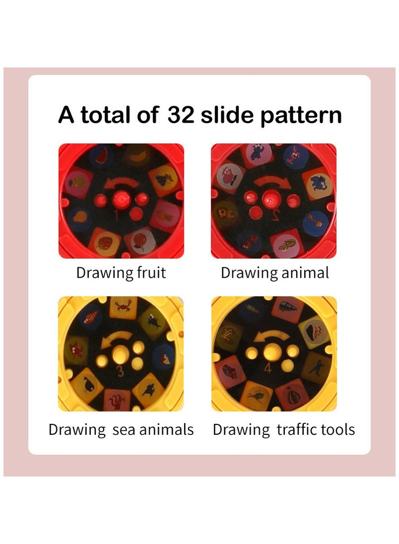 طاولة عرض رسم ذكية على شكل ديناصور - تتبع وارسم بالضوء، مكعبات روبوتية ولوحة رسم جرافيتي للأطفال من سن 3 إلى 5 سنوات، هدية تعليمية لأعياد الميلاد (أزرق) - Image 5
