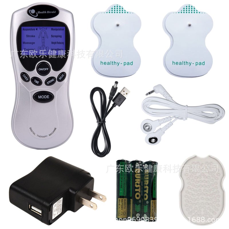 Digital Meridian Physiotherapy Instrument Dual-Channel Low-Frequency Pulse Massager Electronic Pulse Massager Massage Paste - Image 1