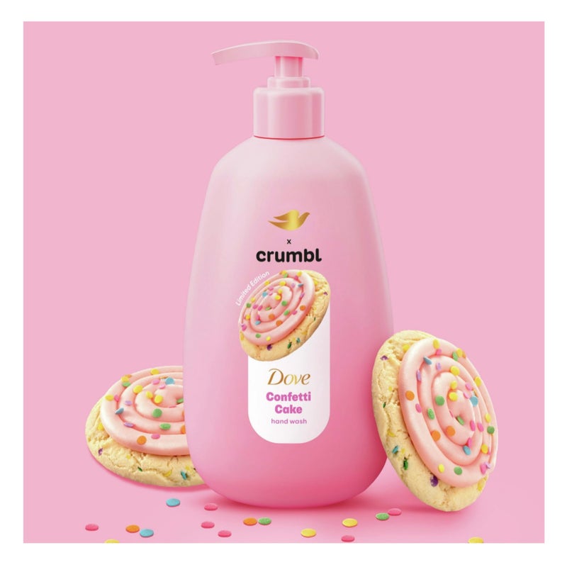 Dove X Crumbl Moisturizing Liquid Hand Wash Confetti Cake | 2-pack, of 12 oz Hand Wash with Pump | Limited Edition (Confetti Cake) - Image 3