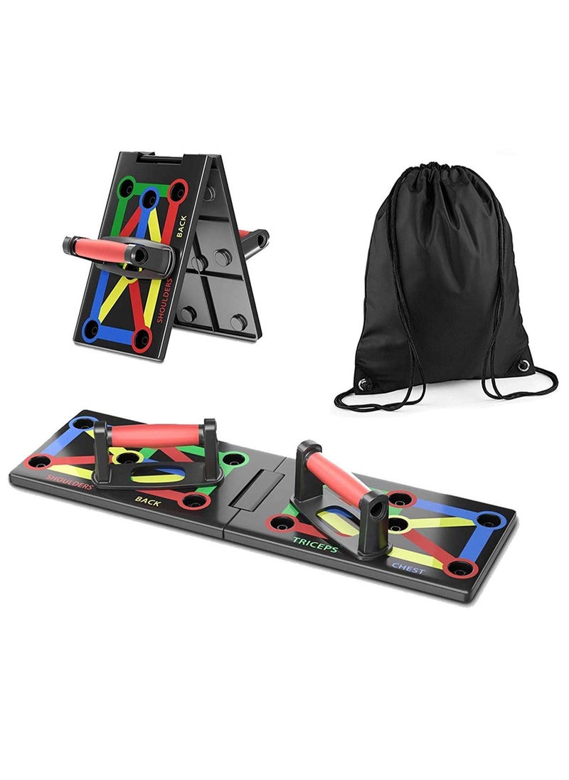 Generic 12 In 1 Multi-Function Push Up Training Board For Home Workouts With Carrying Bag  - Image 1