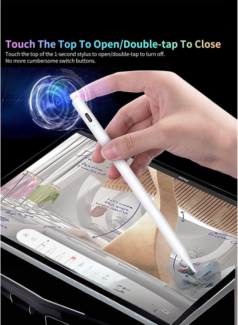 TIGER Stylus Pen for iPad 6th–10th Gen, iPad Pro 11"/12.9" M4, iPad Air 3/4/5/M2, Mini 5/6 – Active Pencil with Fast Charging, Palm Rejection, Tilt Sensitivity – 2018–2024 - Image 5