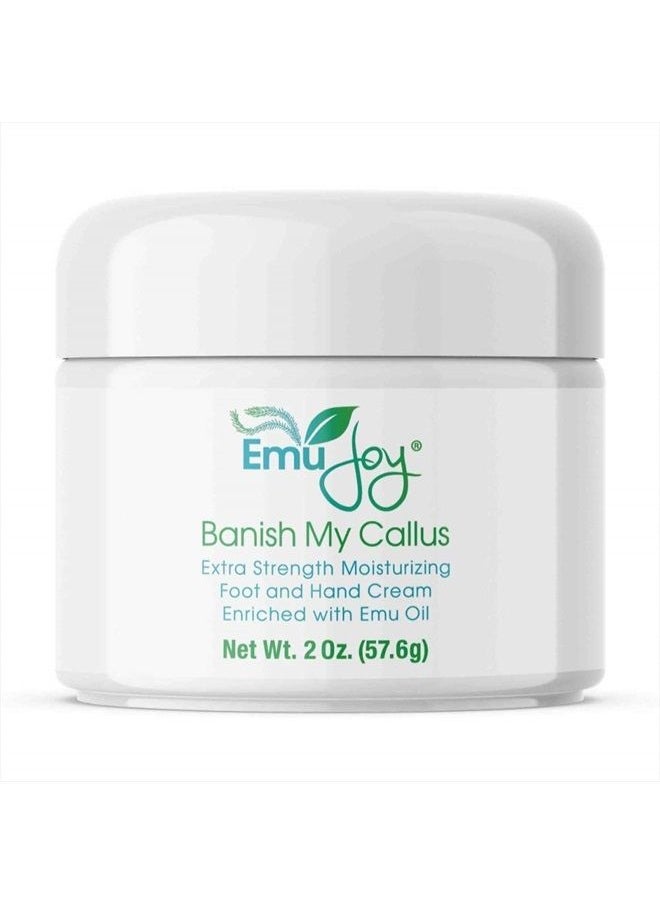 Emu Joy - Banish My Callus Foot Callus Cream Hand Callus Remover – For Softening Rough Hard Dry Skin on Feet Hands Knees Elbows - Image 1