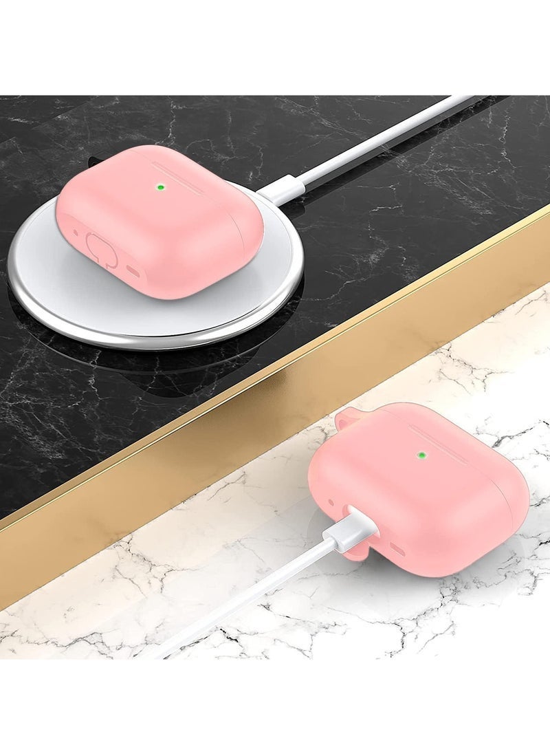 TIGER 🌸 Silicone Case Cover for AirPods Pro 2 – Shockproof, Protective Skin with Built-in Carabiner, Cleaning Kit Included – Full Coverage, Anti-Slip, Scratch-Resistant, Compatible with AirPods Pro 2 (Pink) – Premium Protection for Everyday Use - Image 4