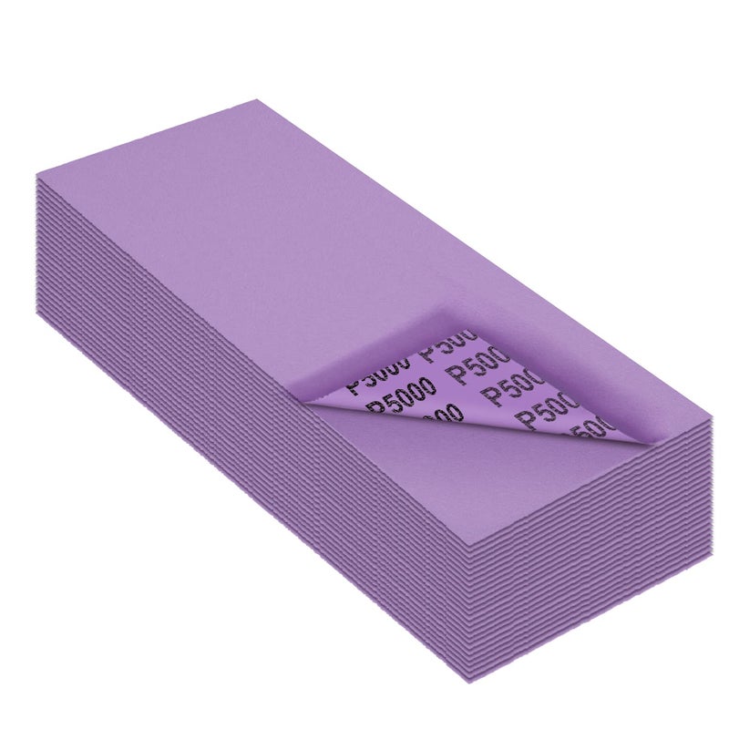 MAXMAN Sandpaper 5000 Grit,Wet Dry Sanding Sheets,High Performance Ceramic Abrasive Sand Paper for Wood Furniture Finishing,Metal Grinding,Automotive Polishing,9 x 3.6 Inch,25-Pack - Image 1