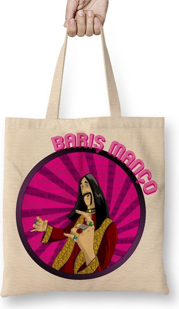 Baskı Dükkanı Print Shop Barış Manço 3 Cloth Bag Long Handle 