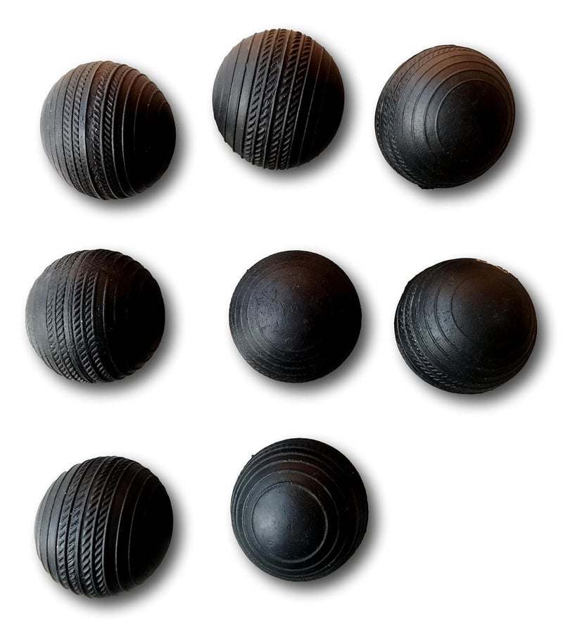 Nextage Rubber Cricket Ball - Perfect for Practice Matches | Suitable for All Ages | Durable and Long Lasting | Perfect for Bowling and Fielding Practice | Black (8) - Image 1