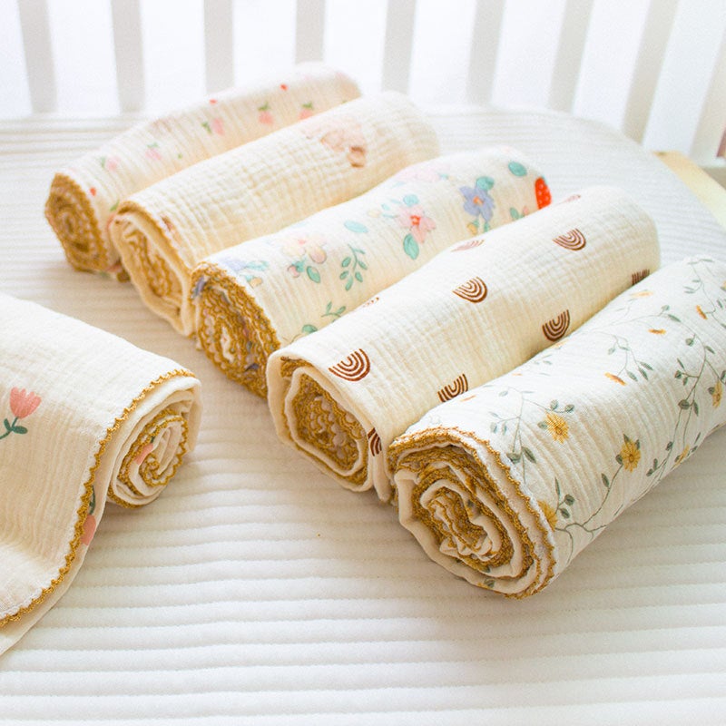 Gauze Blanket Holding Quilt Cotton Bath Towel Newborn Supplies Class A Baby Bag Single Bag For Newborn Infants - Image 1