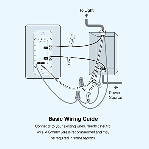 tapo TP-Link Tapo Smart Dimmer Switch, Single Pole, Neutral Wire Required, 2.4GHz Wi-Fi Light Switch Compatible with Alexa and Google Home, UL Certified, No Hub Required, White (Tapo S500D) - Image 5